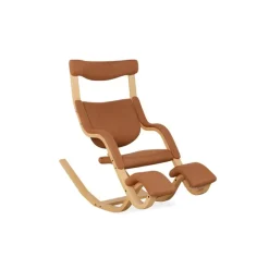 Pamono Gravity Balans Rocking Chair in Brown Fabric by Peter Opsvik for Varier> Rocking Chairs