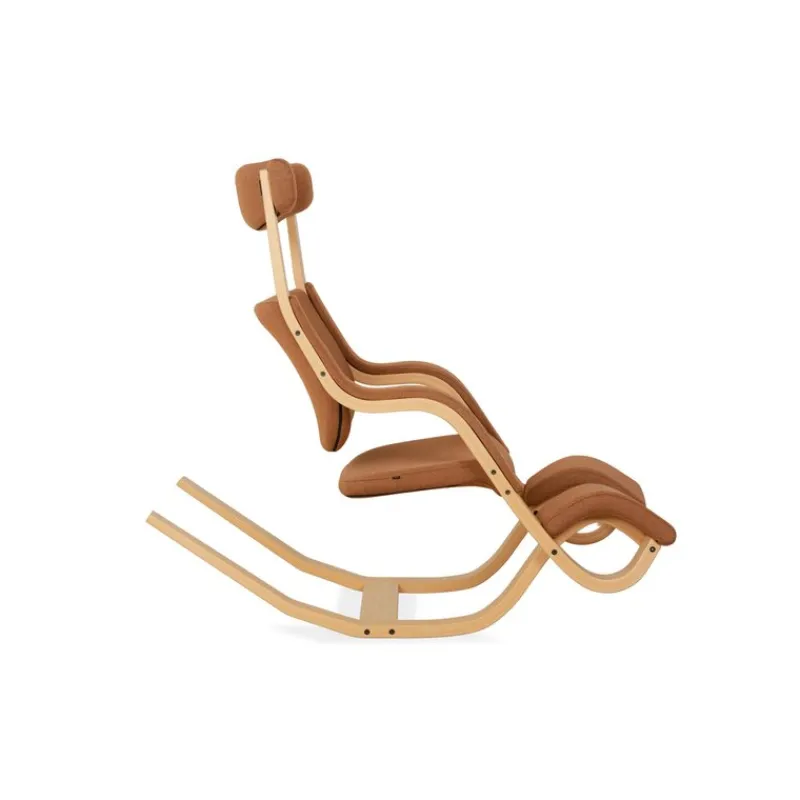Pamono Gravity Balans Rocking Chair in Brown Fabric by Peter Opsvik for Varier> Rocking Chairs