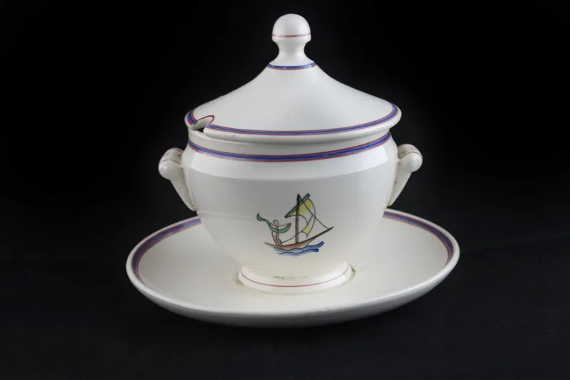Pamono Gravy Dish by Gio Ponti for Richard Ginori, 1930s> Serving Dishes