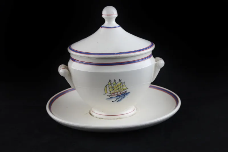 Pamono Gravy Dish by Gio Ponti for Richard Ginori, 1930s> Serving Dishes