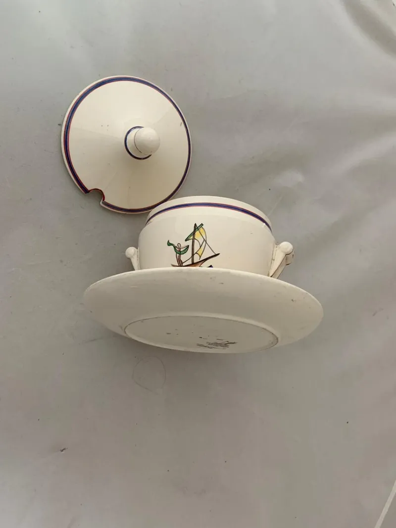 Pamono Gravy Dish by Gio Ponti for Richard Ginori, 1930s> Serving Dishes