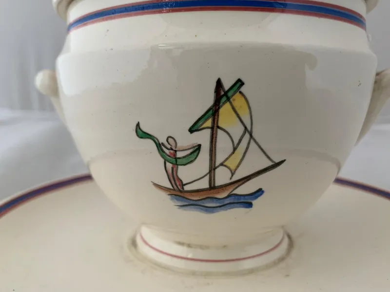 Pamono Gravy Dish by Gio Ponti for Richard Ginori, 1930s> Serving Dishes