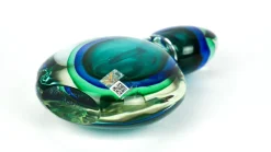 Sale Pamono Green & Blue Sommerso Murano Blown Glass Bottle by Michele Onesto for Made Murano Glass, 2019