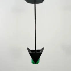 Online Pamono Green and White Murano Pendant Light from Mazzega, 1970s