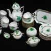 Pamono Green Appony Coffee Service from Herend, Set of 36> Coffee & Tea Service