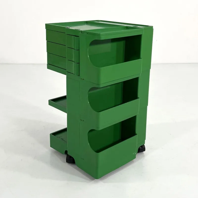 Pamono Green Boby Trolley by Joe Colombo for Bieffeplast, 1960s> Serving Bar Carts & Trolleys