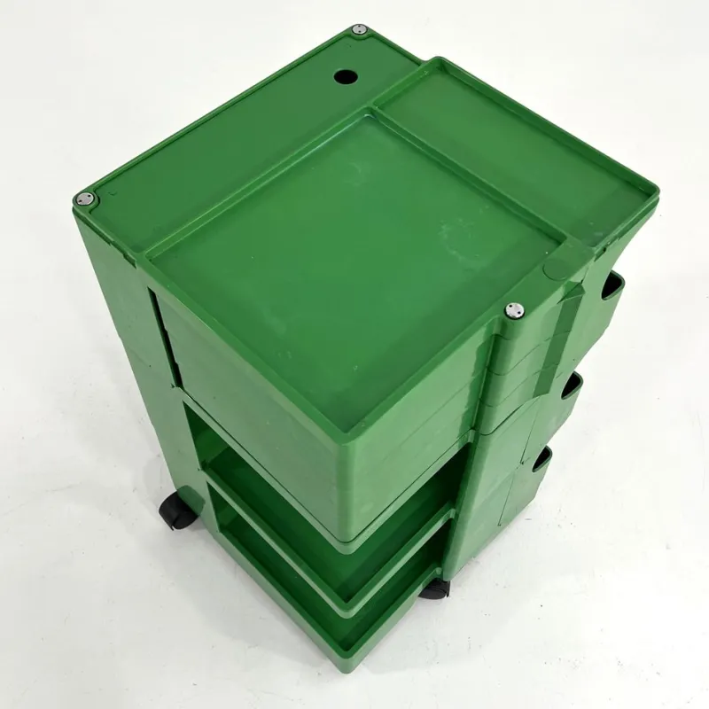 Pamono Green Boby Trolley by Joe Colombo for Bieffeplast, 1960s> Serving Bar Carts & Trolleys