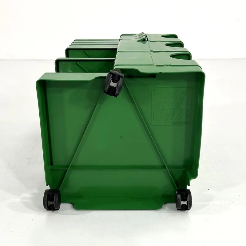 Pamono Green Boby Trolley by Joe Colombo for Bieffeplast, 1960s> Serving Bar Carts & Trolleys