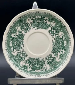 Pamono Green Burgenland Coffee or Tea Service from Villeroy & Boch, 1960s, Set of 28><noscript><img width=