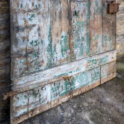 Clearance Pamono Green Door with Chevron Design