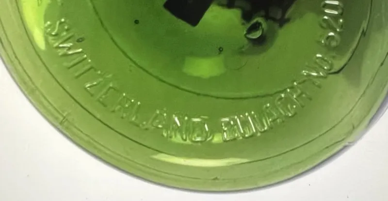 Online Pamono Green Glass Christmas Tree Stand from Bulach of Switzerland, 1930s