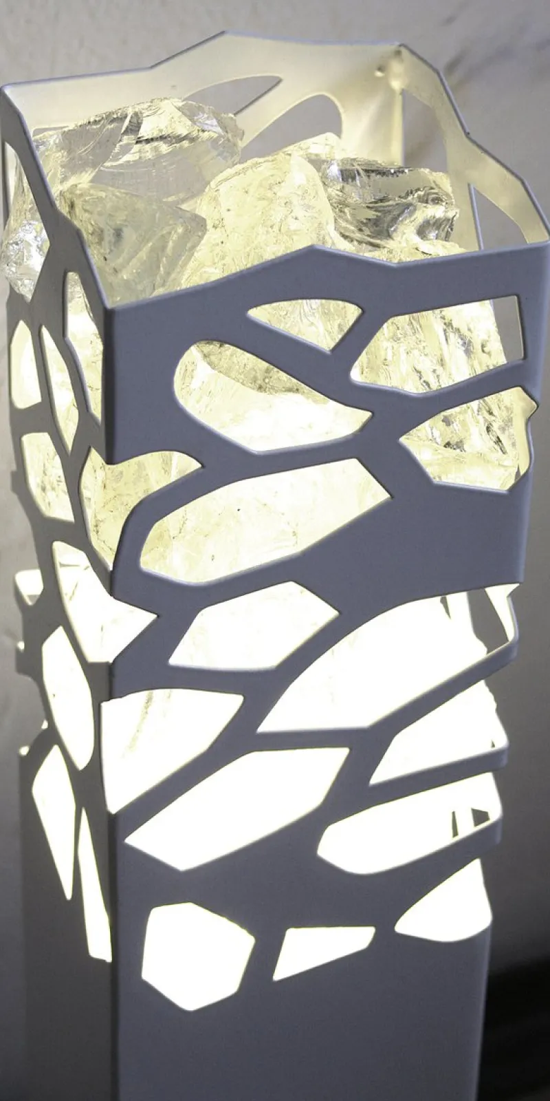 Pamono Green Glass Z1 Pillar Light by Stefan Traloc> Floor Lamps