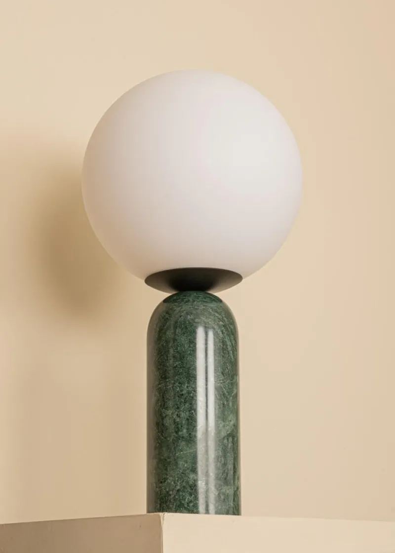 Discount Pamono Green Marble and Steel Atlas Table Lamp by Simone & Marcel