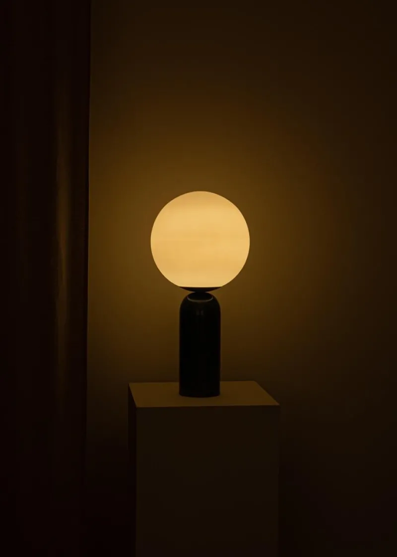 Discount Pamono Green Marble and Steel Atlas Table Lamp by Simone & Marcel
