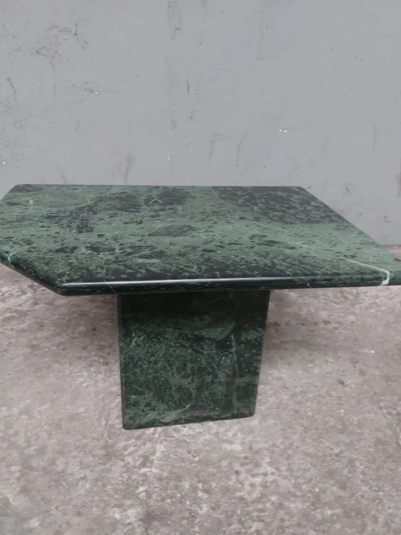 Pamono Green Marble Coffee Table, 1980s> Coffee & Side Tables