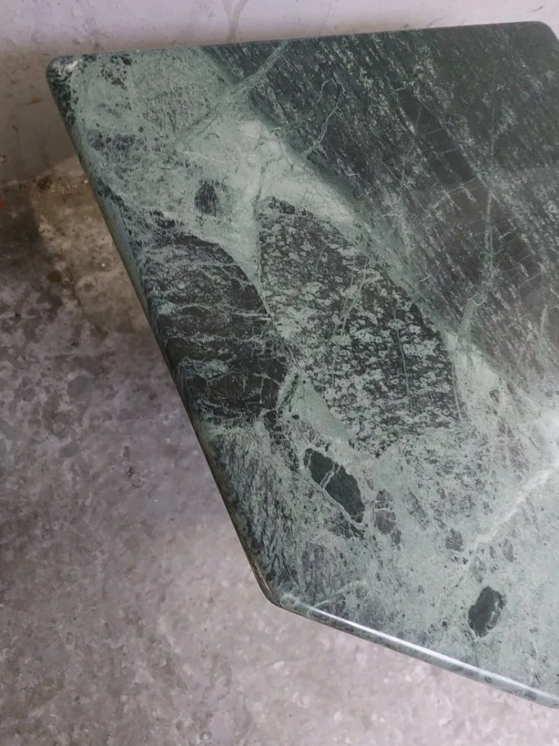 Pamono Green Marble Coffee Table, 1980s> Coffee & Side Tables