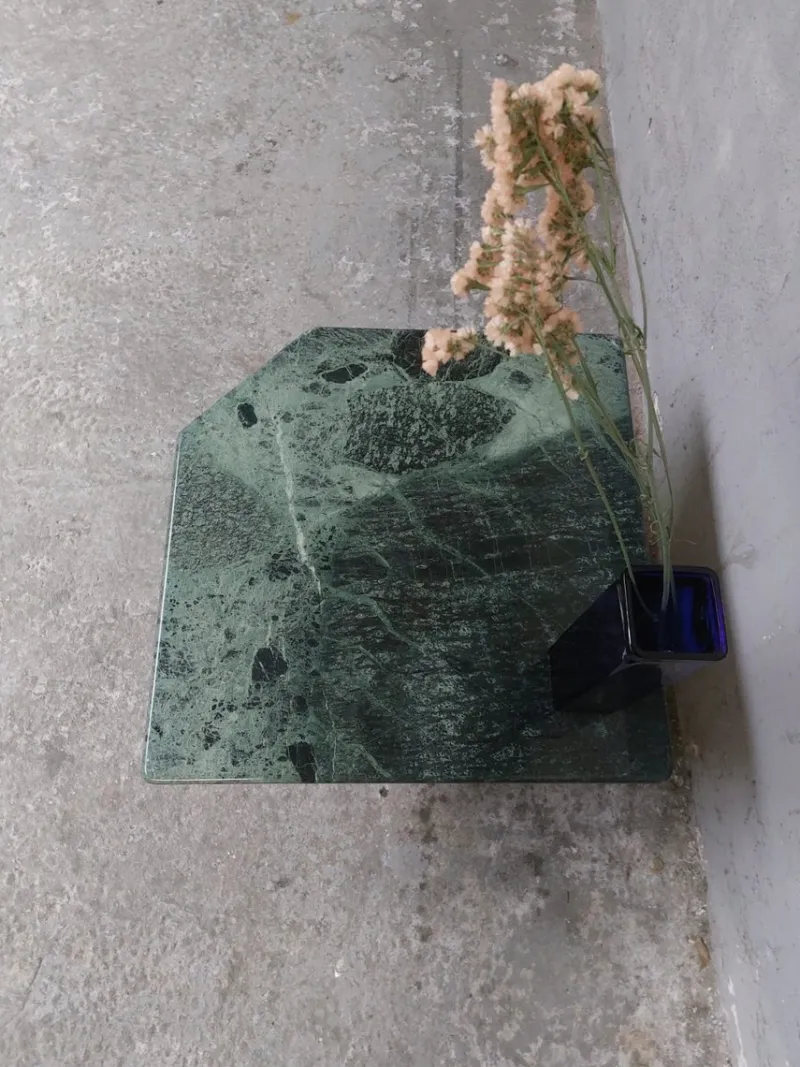 Pamono Green Marble Coffee Table, 1980s> Coffee & Side Tables