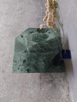 Pamono Green Marble Coffee Table, 1980s><noscript><img width=