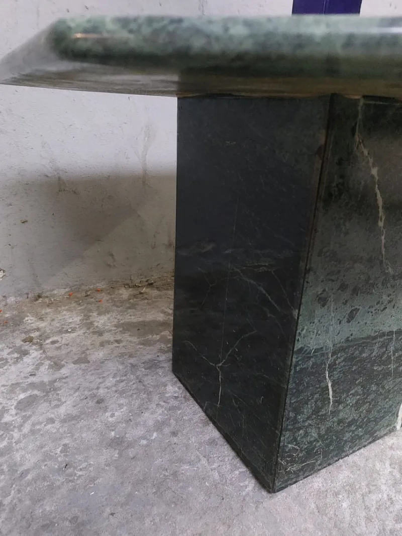 Pamono Green Marble Coffee Table, 1980s> Coffee & Side Tables