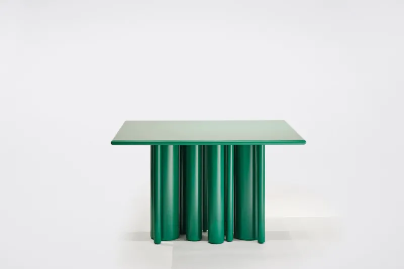 Discount Pamono Green Matte Lacquer Dining Table by SoShiro