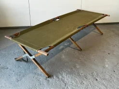Discount Pamono Green Military Folding Bed, 1945