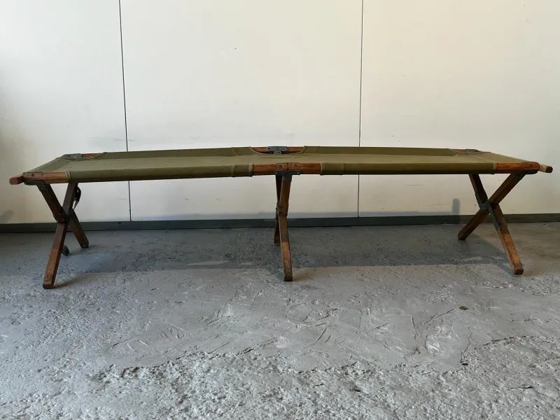 Discount Pamono Green Military Folding Bed, 1945