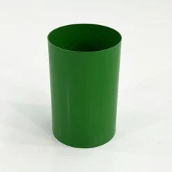 Pamono Green Model 4670 Waste Paper Bin by Gino Colombini for Kartell, 1970s> Trunks Crates & Baskets