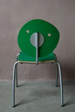 Pamono Green Smiley Childrens Chair by Agatha Ruiz De La Prada for Amat-3><noscript><img width=