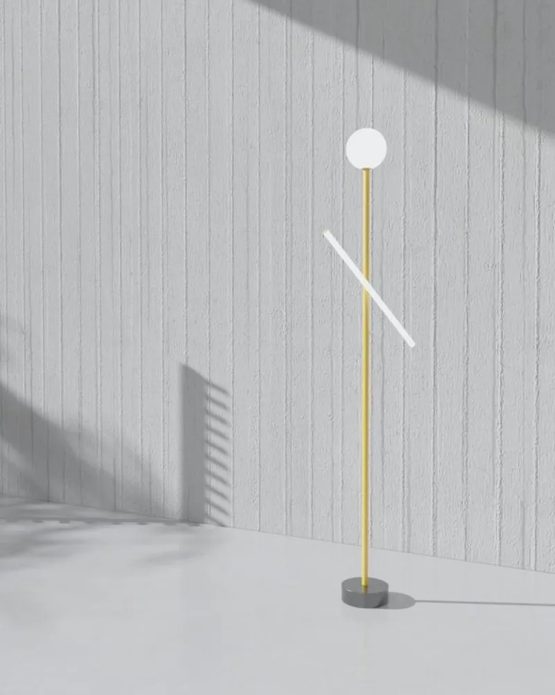 New Pamono Green Tube and Globe Floor Lamp by Atelier Areti