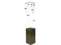 Pamono Grey Plastic & White Metal 4788 Freestanding Clothes Stand by Anna Castelli Ferrieri for Kartell, 1980s> Racks, Hooks & Valets