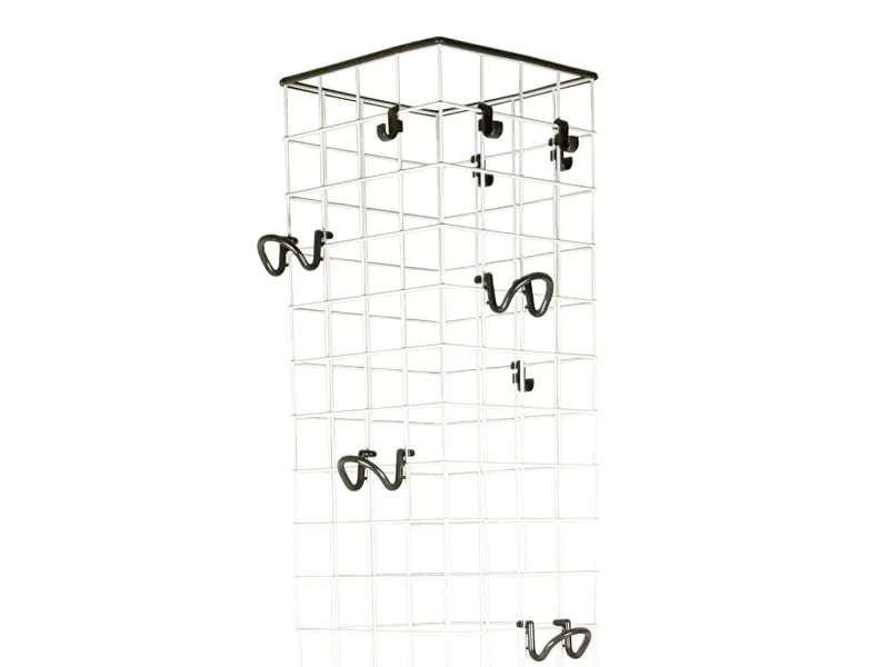Pamono Grey Plastic & White Metal 4788 Freestanding Clothes Stand by Anna Castelli Ferrieri for Kartell, 1980s> Racks, Hooks & Valets