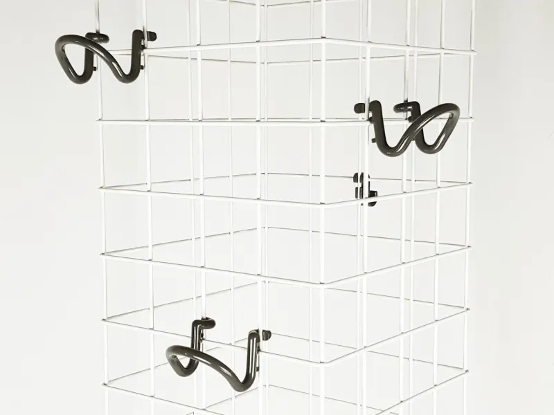 Pamono Grey Plastic & White Metal 4788 Freestanding Clothes Stand by Anna Castelli Ferrieri for Kartell, 1980s> Racks, Hooks & Valets