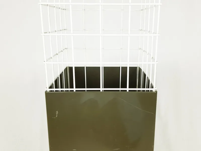 Pamono Grey Plastic & White Metal 4788 Freestanding Clothes Stand by Anna Castelli Ferrieri for Kartell, 1980s> Racks, Hooks & Valets