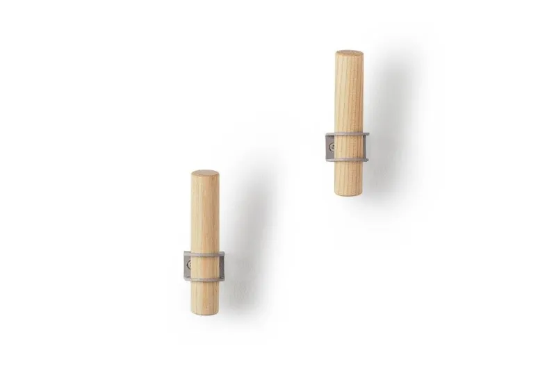 Pamono Grey Torch Hooks by Tore Bleuzé for Emko, Set of 2> Racks, Hooks & Valets