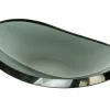 Pamono Grinded Smoked Glass Bowl attributed to Fontana Arte, 1960s> Bowls