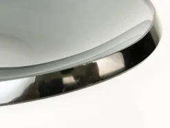 Pamono Grinded Smoked Glass Bowl attributed to Fontana Arte, 1960s><noscript><img width=