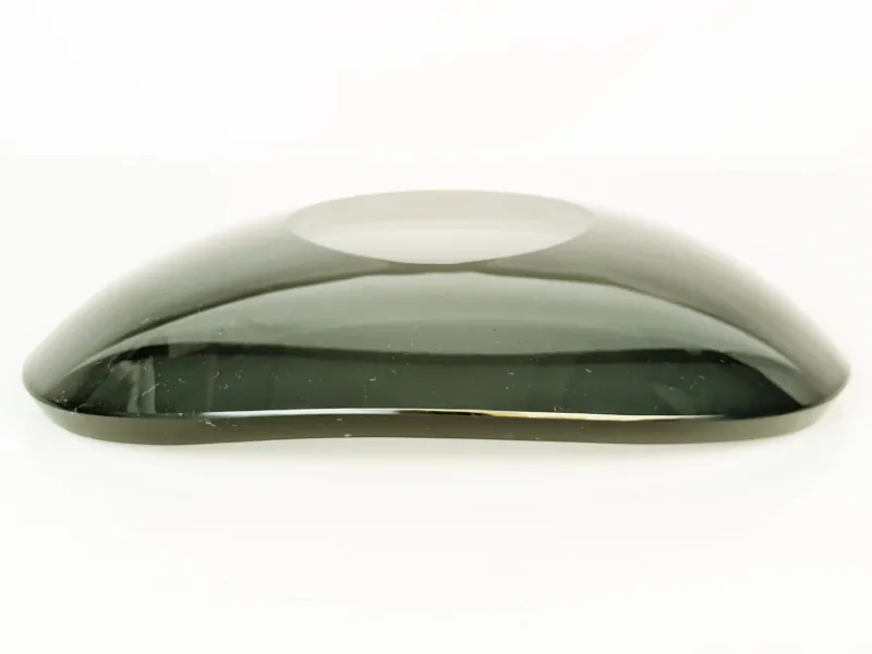 Pamono Grinded Smoked Glass Bowl attributed to Fontana Arte, 1960s> Bowls