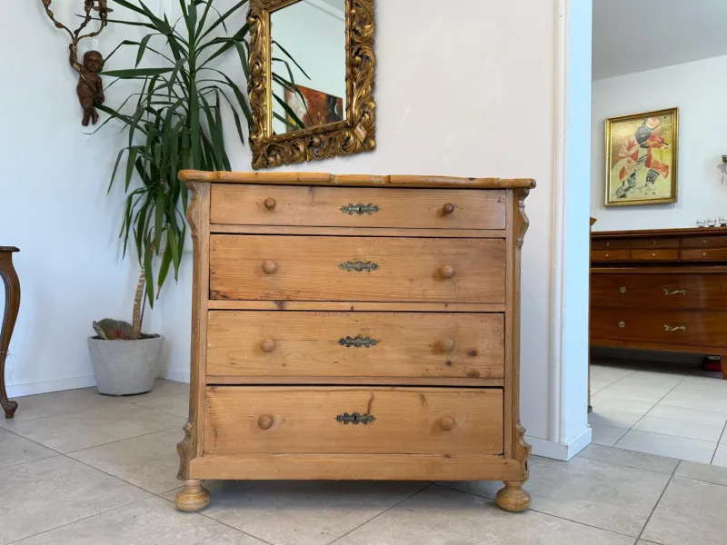 Outlet Pamono Gründerzeit Chest of 4 Drawers in Wood