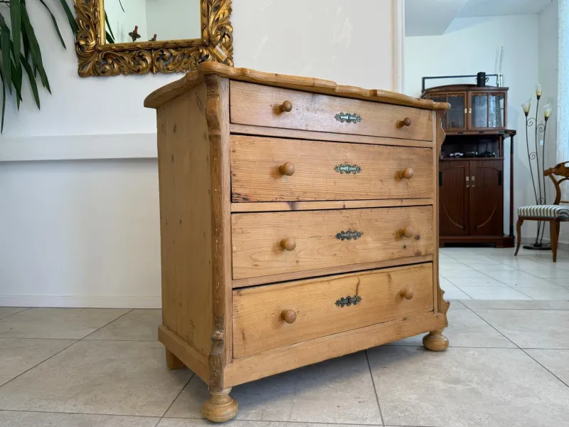 Outlet Pamono Gründerzeit Chest of 4 Drawers in Wood