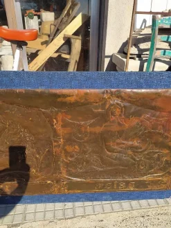 Pamono Grounded Painting on Copper Panels, The Four Seasons and the Zodiac Signs, Italy, 1970><noscript><img width=