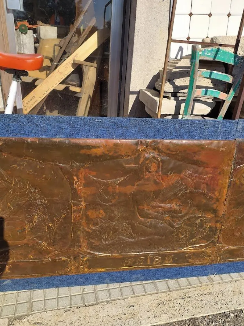 Pamono Grounded Painting on Copper Panels, The Four Seasons and the Zodiac Signs, Italy, 1970> Mid-Century