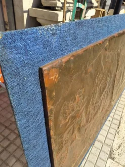 Pamono Grounded Painting on Copper Panels, The Four Seasons and the Zodiac Signs, Italy, 1970><noscript><img width=
