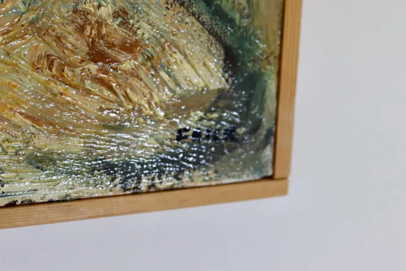 Pamono Gösta Falck, Girl, 1960s, Oil on Canvas, Framed> Mid-Century