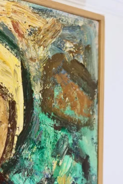 Pamono Gösta Falck, Girl, 1960s, Oil on Canvas, Framed><noscript><img width=
