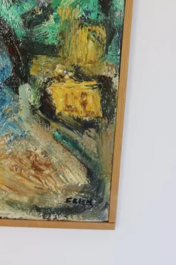 Pamono Gösta Falck, Girl, 1960s, Oil on Canvas, Framed><noscript><img width=