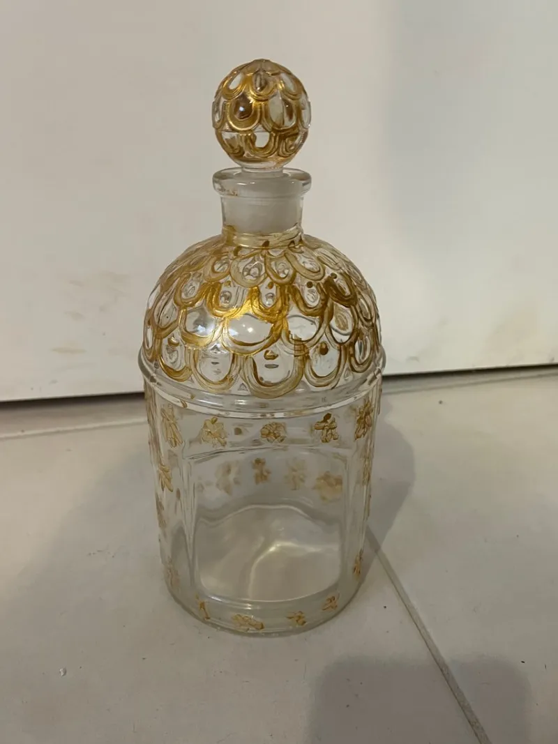Pamono Guerlain Bottle with Golden Bees> Bottles, Carafes & Jugs