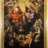 New Pamono Guglielmo Caccia, Assumption of the Virgin Trinity Angels, 1630, Oil on Canvas, Framed
