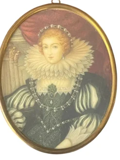 Pamono Guido Lascialfari, Miniature of Anna Maria of Austria, Painting> Painting