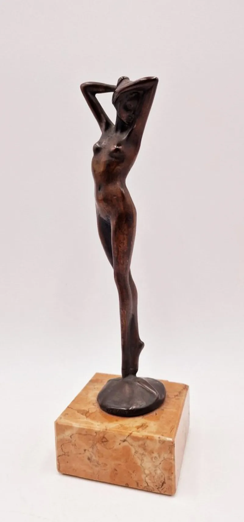 New Pamono Guido Mariani, Sculpture of Ballerina, 1950s, Bronze