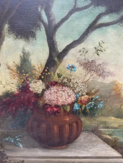 Clearance Pamono Guido Tosi, Living Nature in the Landscape, 19th Century, Oil on Canvas